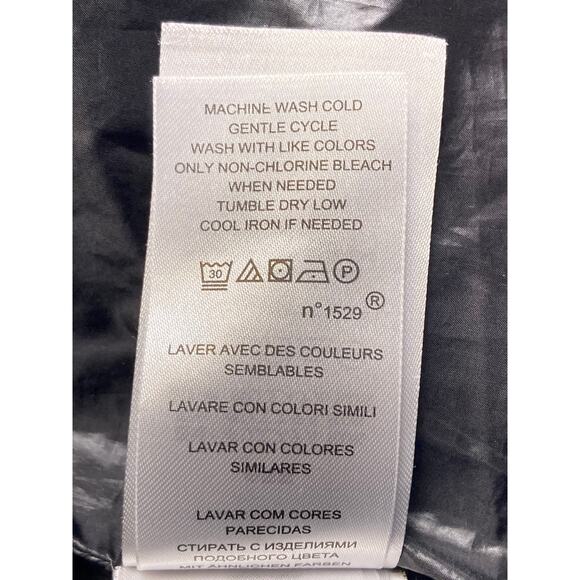 Ralph Lauren Puffer Jacket Coat Women's Extra Small- Black Red Stripe Plaid - Picture 11 of 11